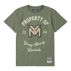 Lil Wayne Property Of YMCMB T-Shirt Tee Olive Weezy Rap Men's